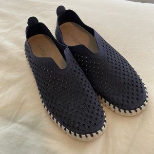 Ilse Jacobsen slip ons in Navy